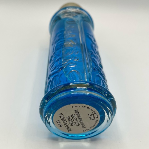 Avon Winter Garden Occur! Blue Cologne Glass Bottle - Picture 4 of 4
